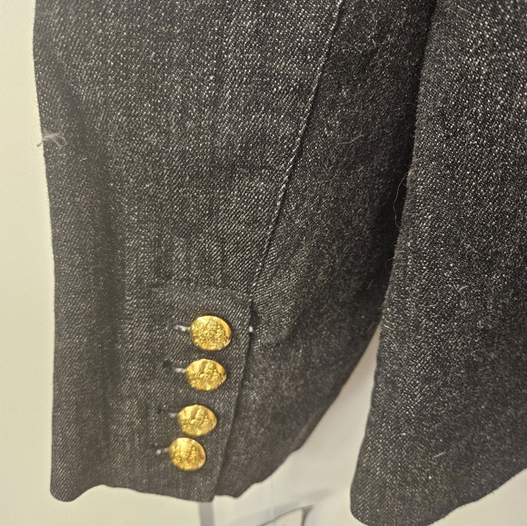 NWT - Lauren Jeans Co. Black Stretch Jeans Blazer - Size 14W - Picture 7 of 10